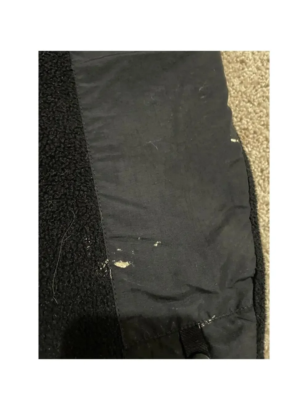 Men’s The North Face Black Denali Fleece Fill Zip Jacket XXL